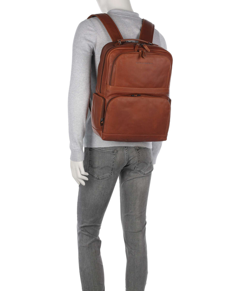 The Chesterfield Brand Wax Pull Up Cow Lennox Backpack cognac