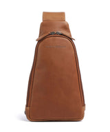The Chesterfield Brand Wax Pull Up Cow Bowey Slingbag cognac