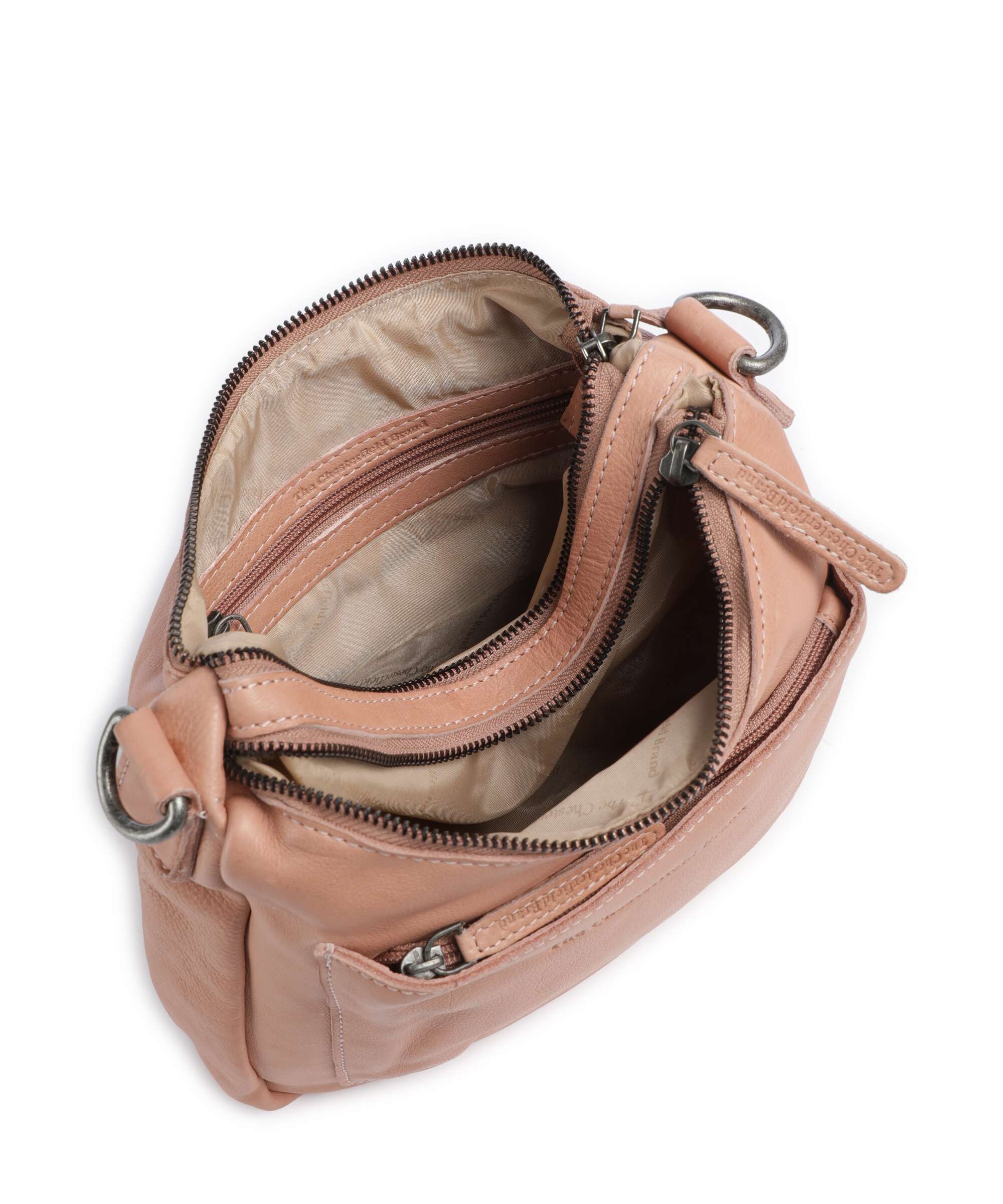 The Chesterfield Brand Washed Waxed Cow Caroline Crossbody bag vintage rose