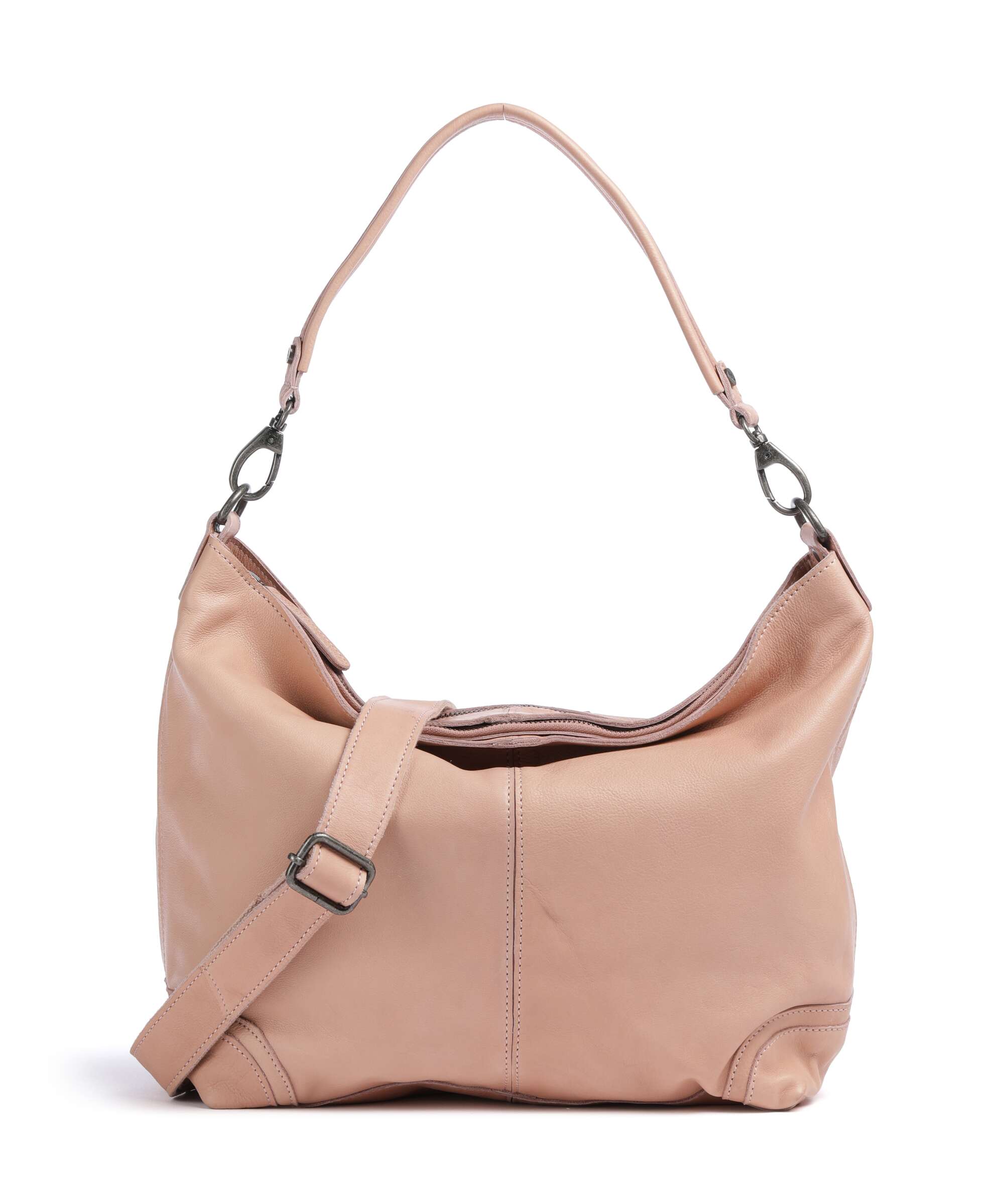 The Chesterfield Brand Washed Waxed Cow Bolivia Hobo bag vintage rose