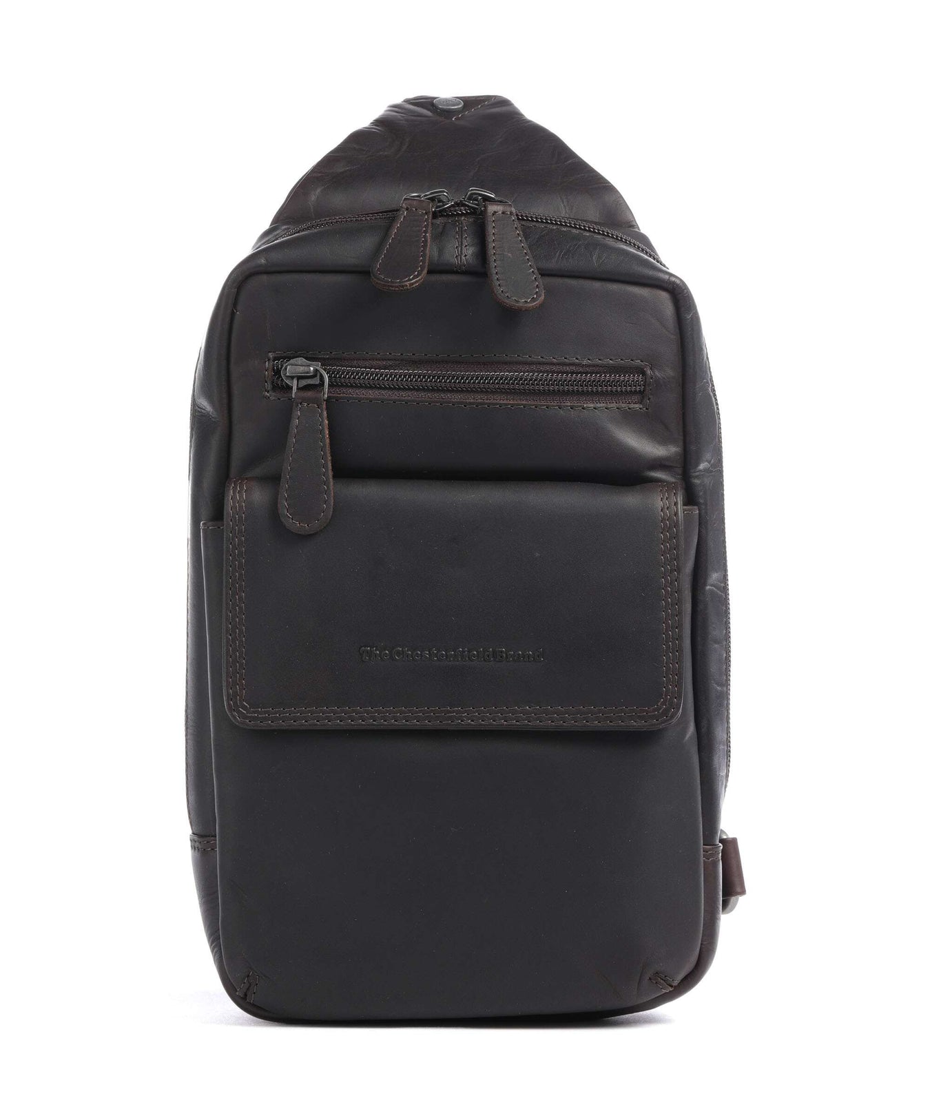 The Chesterfield Brand Wax Pull Up Cow Turelle Sling bag brown