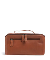 The Chesterfield Brand Wax Pull Up Cow Trevia Trousse de toilette cognac