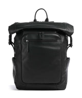 The Chesterfield Brand Wax Pull Up Cow Remo Rolltop Rucksack black