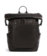 The Chesterfield Brand Wax Pull Up Cow Remo Rolltop Rucksack brown