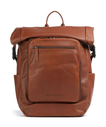 The Chesterfield Brand Wax Pull Up Cow Remo Sac à dos roll-top cognac