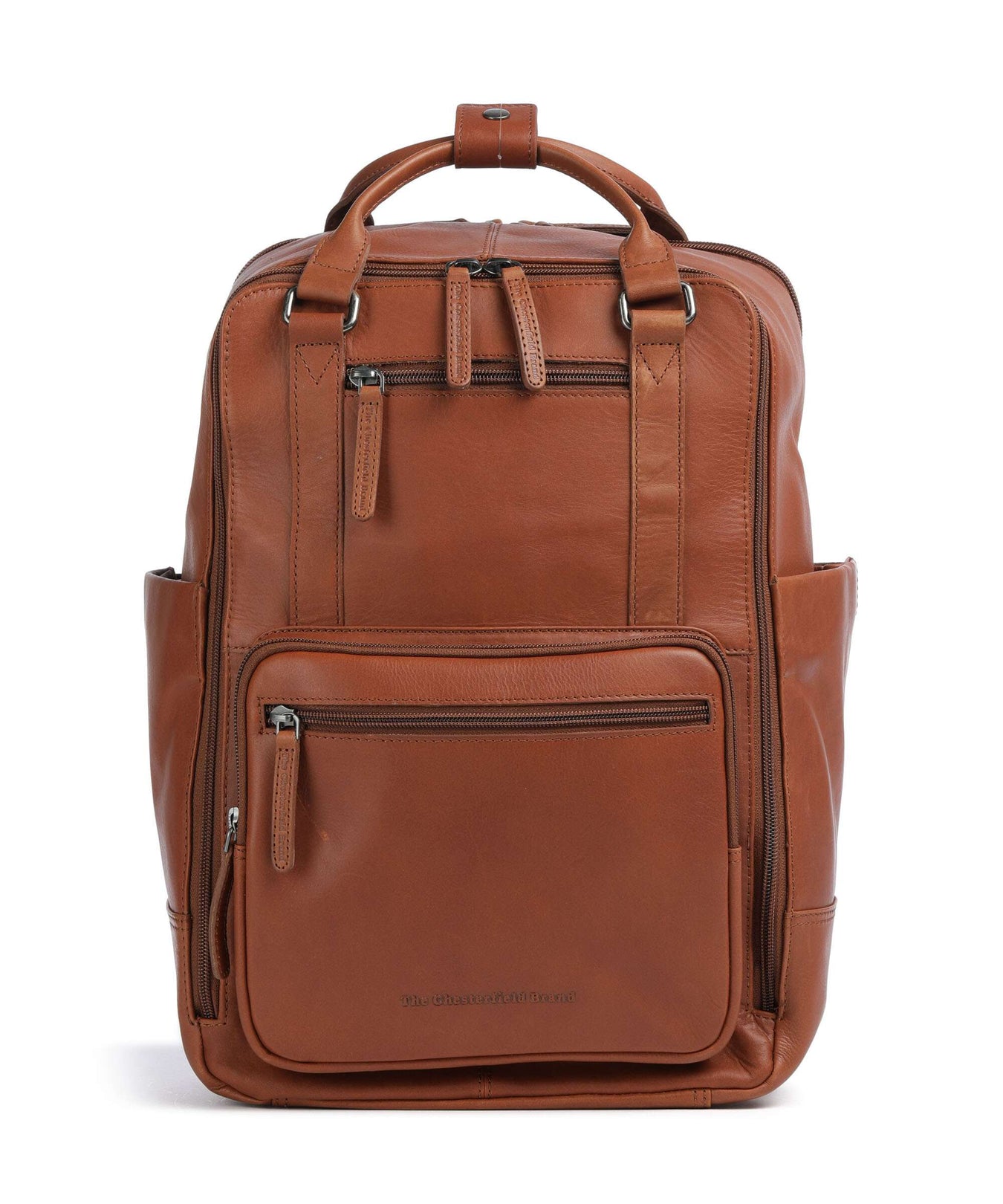 The Chesterfield Brand Wax Pull Up Cow Calden Backpack cognac