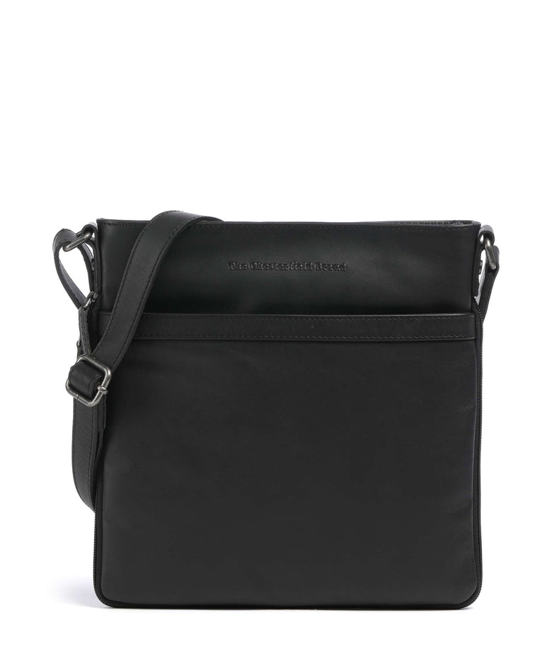 The Chesterfield Brand Wax Pull Up Cow Mirea Crossbody bag black