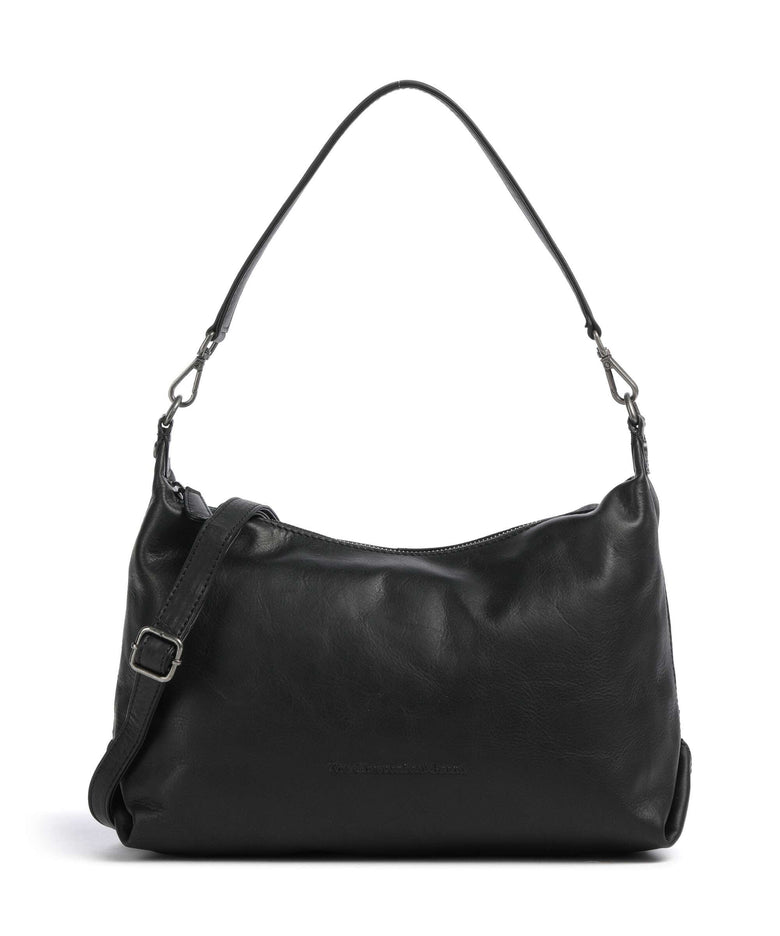 The Chesterfield Brand Wax Pull Up Cow Skara Hobo bag black