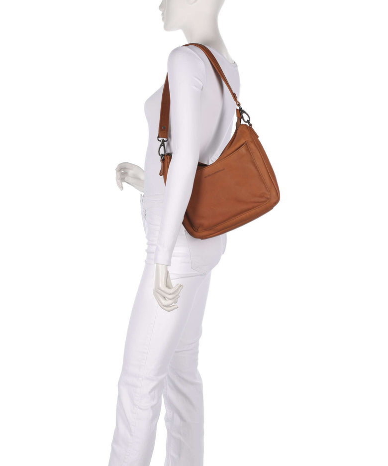 The Chesterfield Brand Wax Pull Up Cow Tivra Shoulder bag cognac