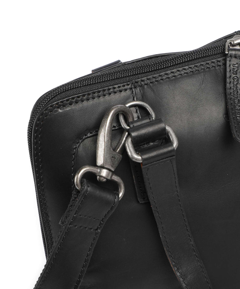 The Chesterfield Brand Wax Pull Up Cow Seron Tote bag black