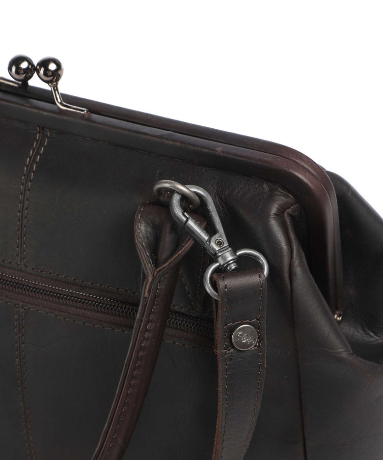 The Chesterfield Brand Wax Pull Up Cow Dorin Shoulder bag brown