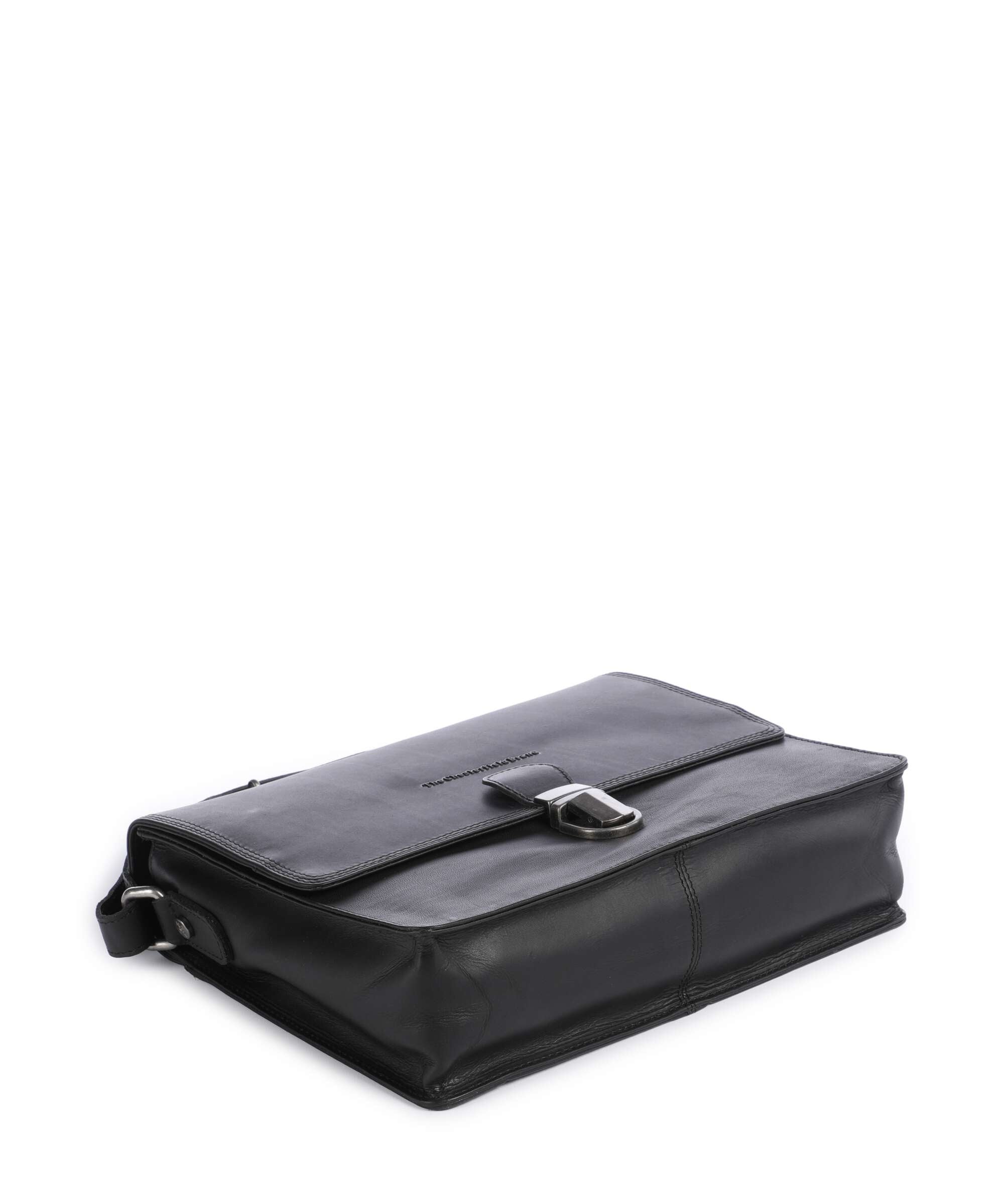 The Chesterfield Brand Wax Pull Up Cow Lunor Shoulder bag black