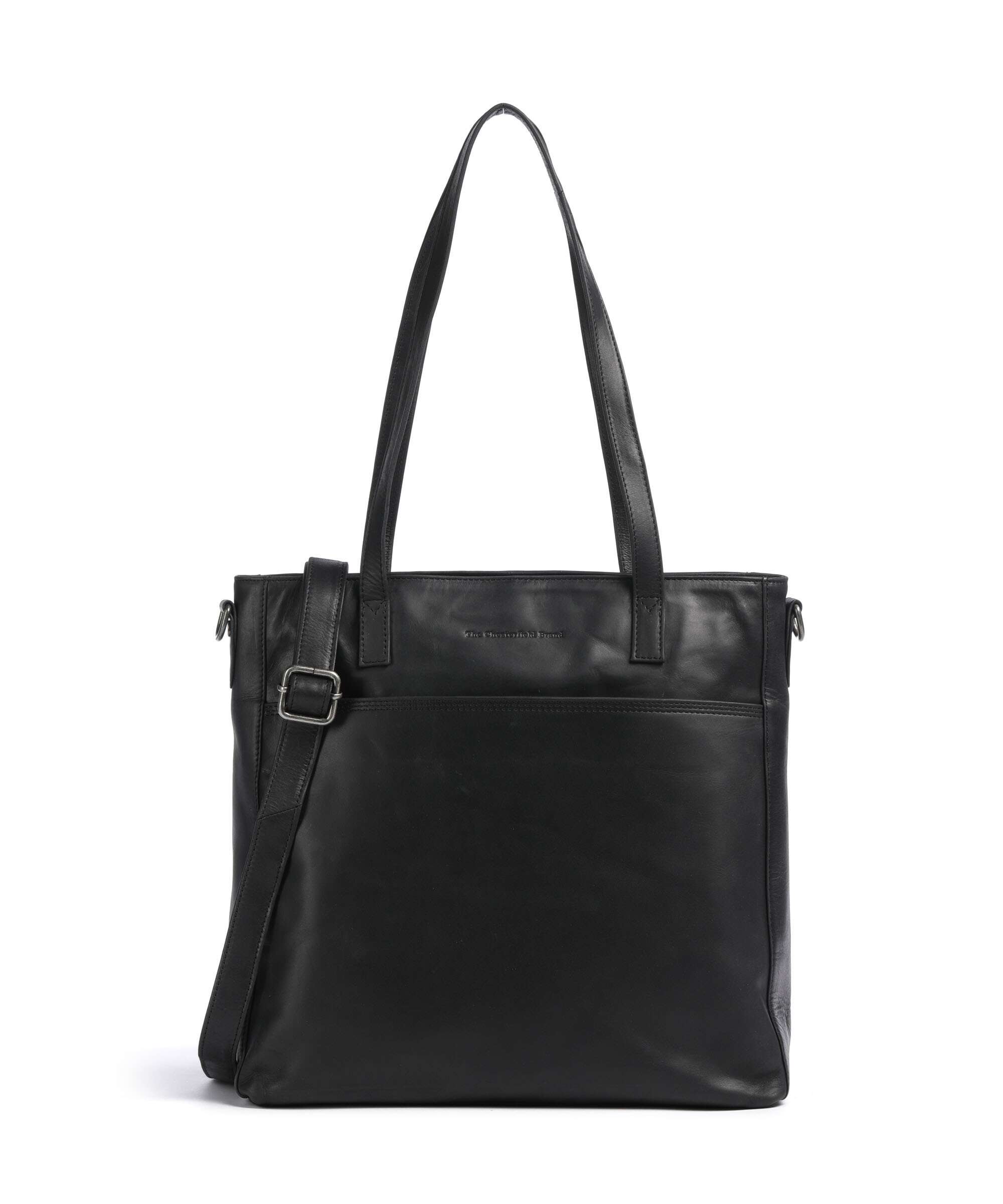 The Chesterfield Brand Wax Pull Up Cow Mosel Tote bag black