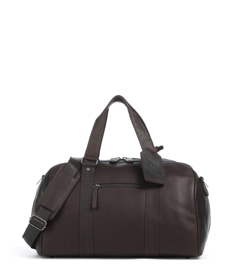 The Chesterfield Brand Wax Pull Up Cow Volenza Weekend bag brown