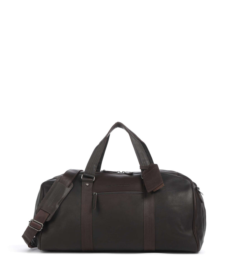 The Chesterfield Brand Wax Pull Up Cow Rivaro Weekend bag brown