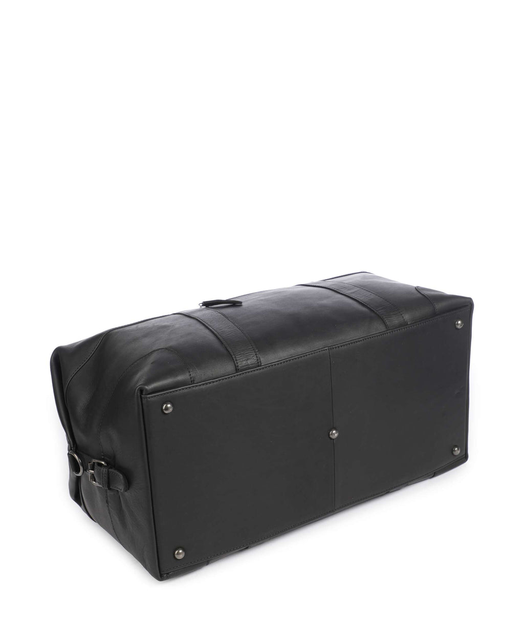 The Chesterfield Brand Wax Pull Up Cow Portsmouth 2 Weekend bag black