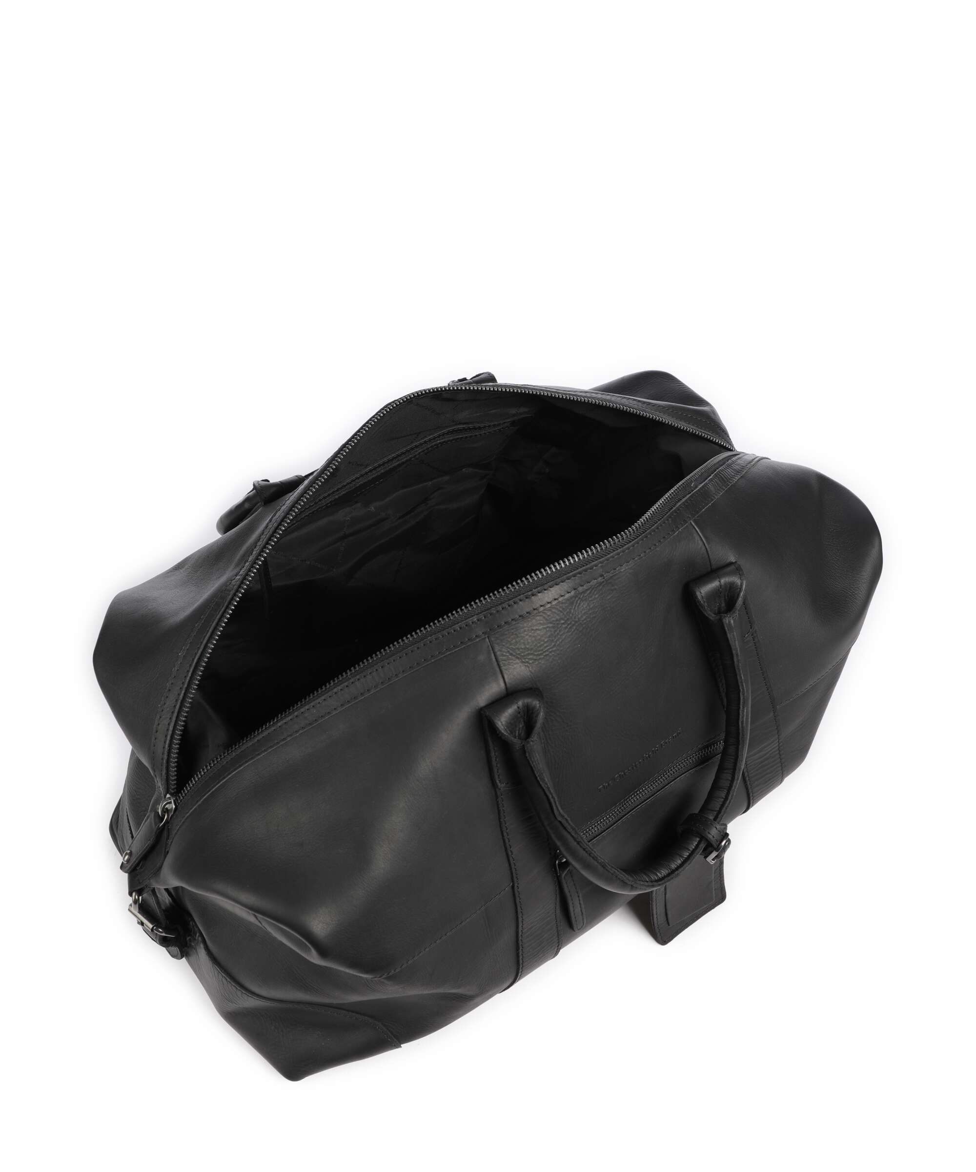 The Chesterfield Brand Wax Pull Up Cow Portsmouth 2 Weekend bag black