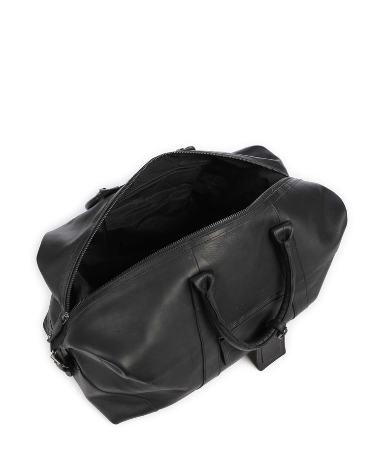 The Chesterfield Brand Wax Pull Up Cow Portsmouth 2 Weekend bag black