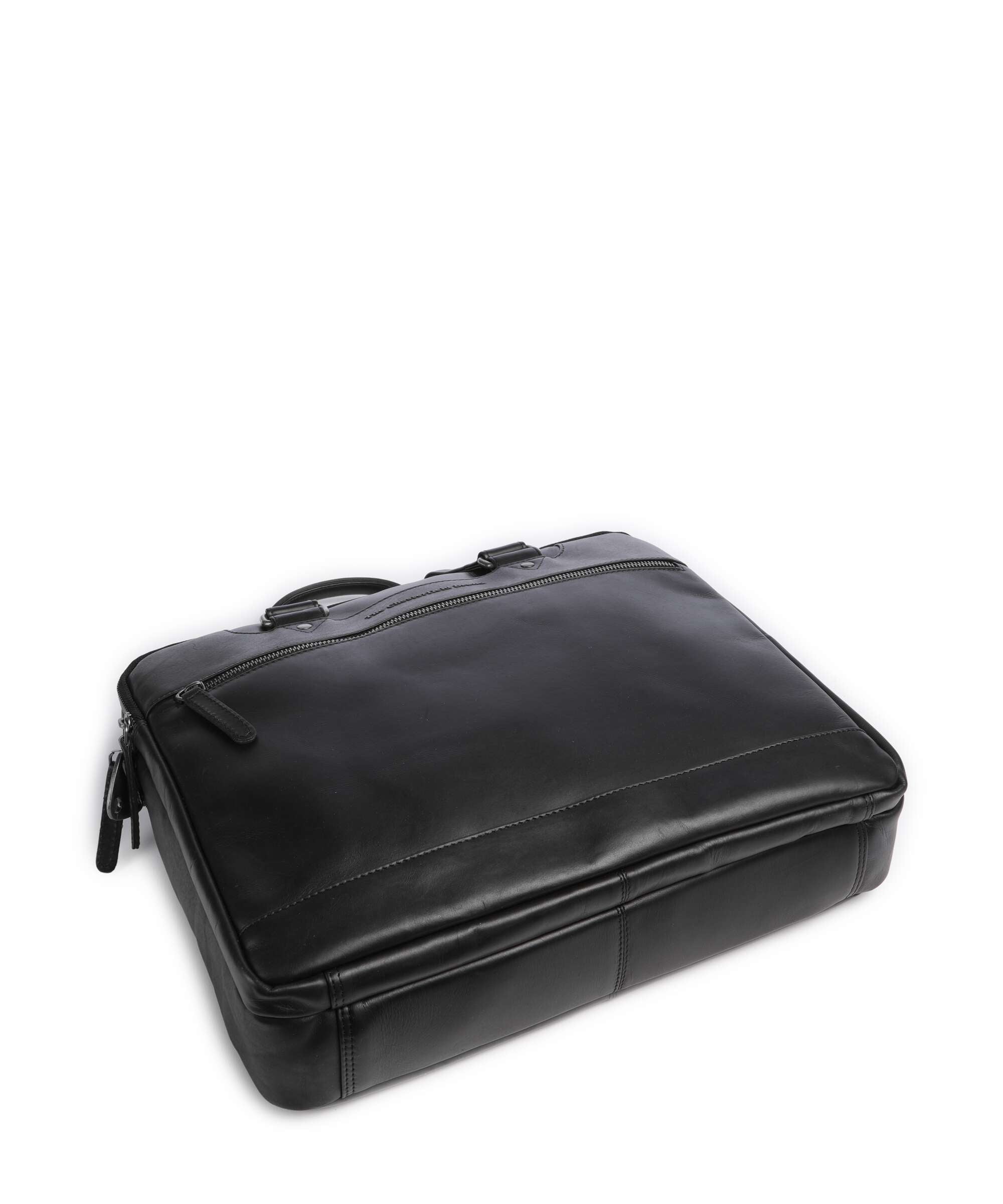 The Chesterfield Brand Wax Pull Up Cow Montara Laptop bag black
