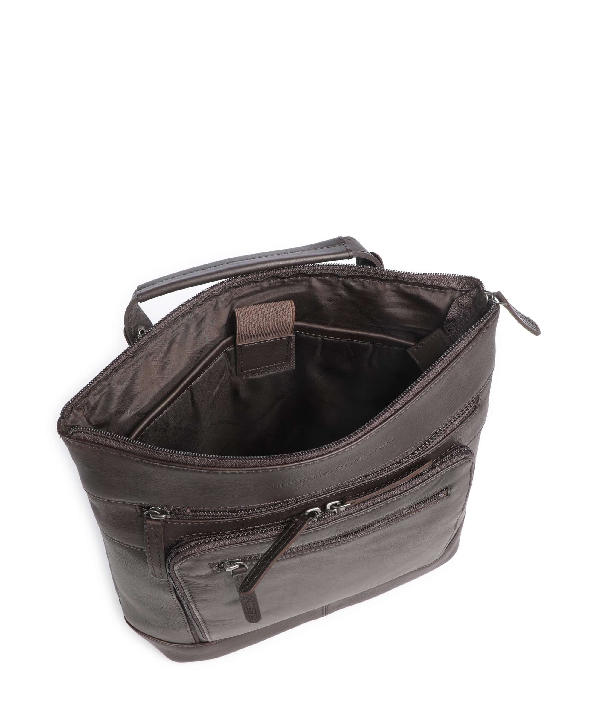 The Chesterfield Brand Wax Pull Up Cow Caldero Backpack brown