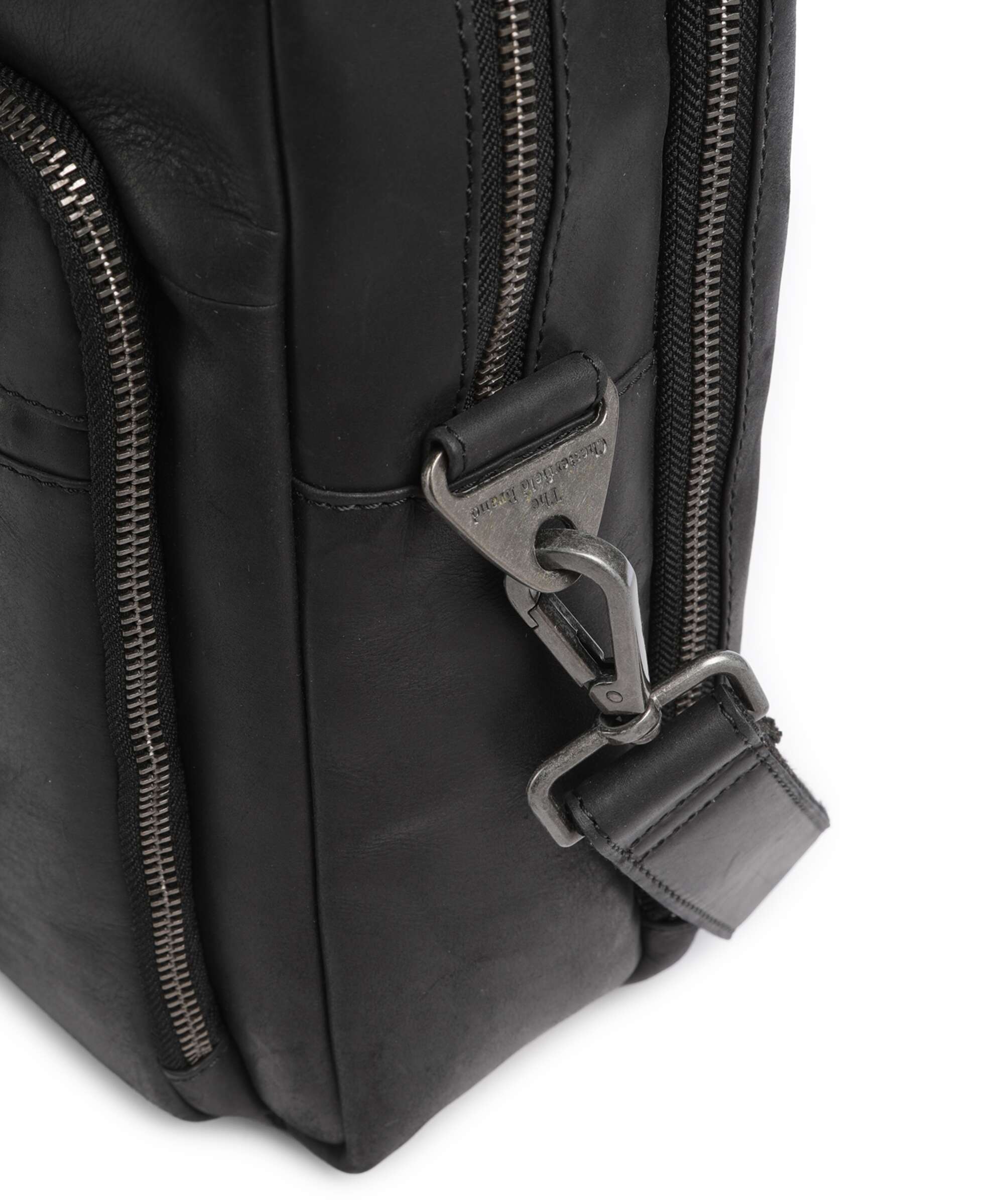 The Chesterfield Brand Wax Pull Up Cow Tacama Laptop bag black