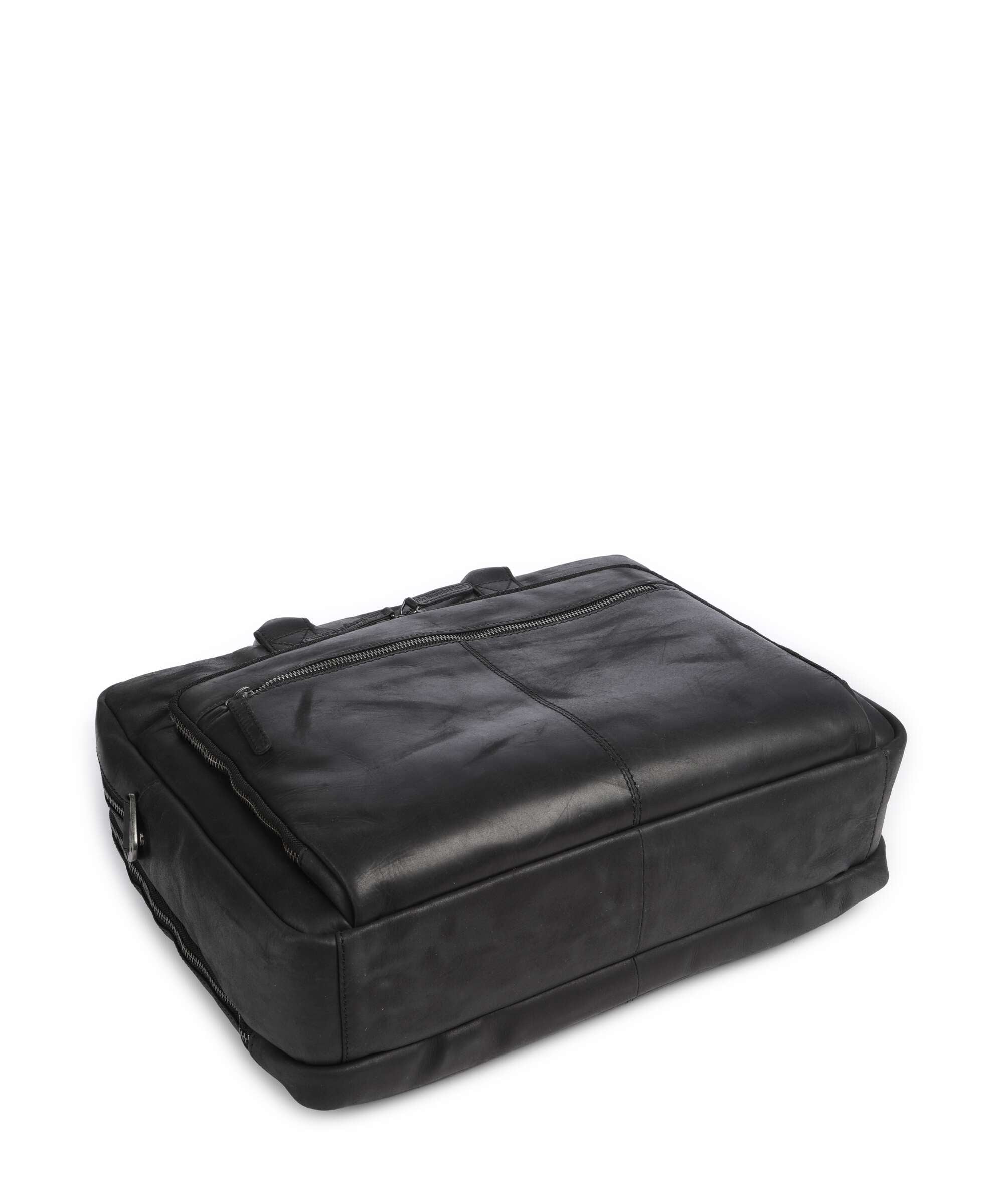 The Chesterfield Brand Wax Pull Up Cow Tacama Laptop bag black