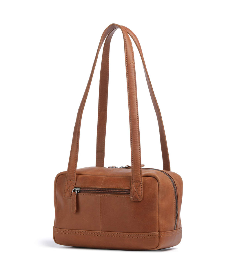 The Chesterfield Brand Wax Pull Up Cow Fenno Shoulder bag cognac