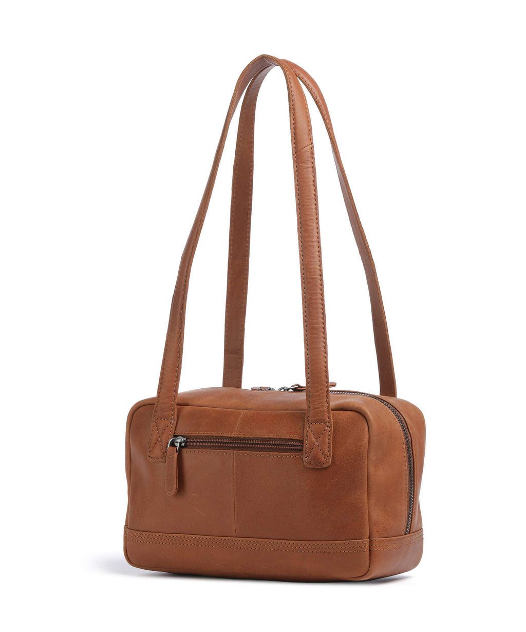 The Chesterfield Brand Wax Pull Up Cow Fenno Shoulder bag cognac