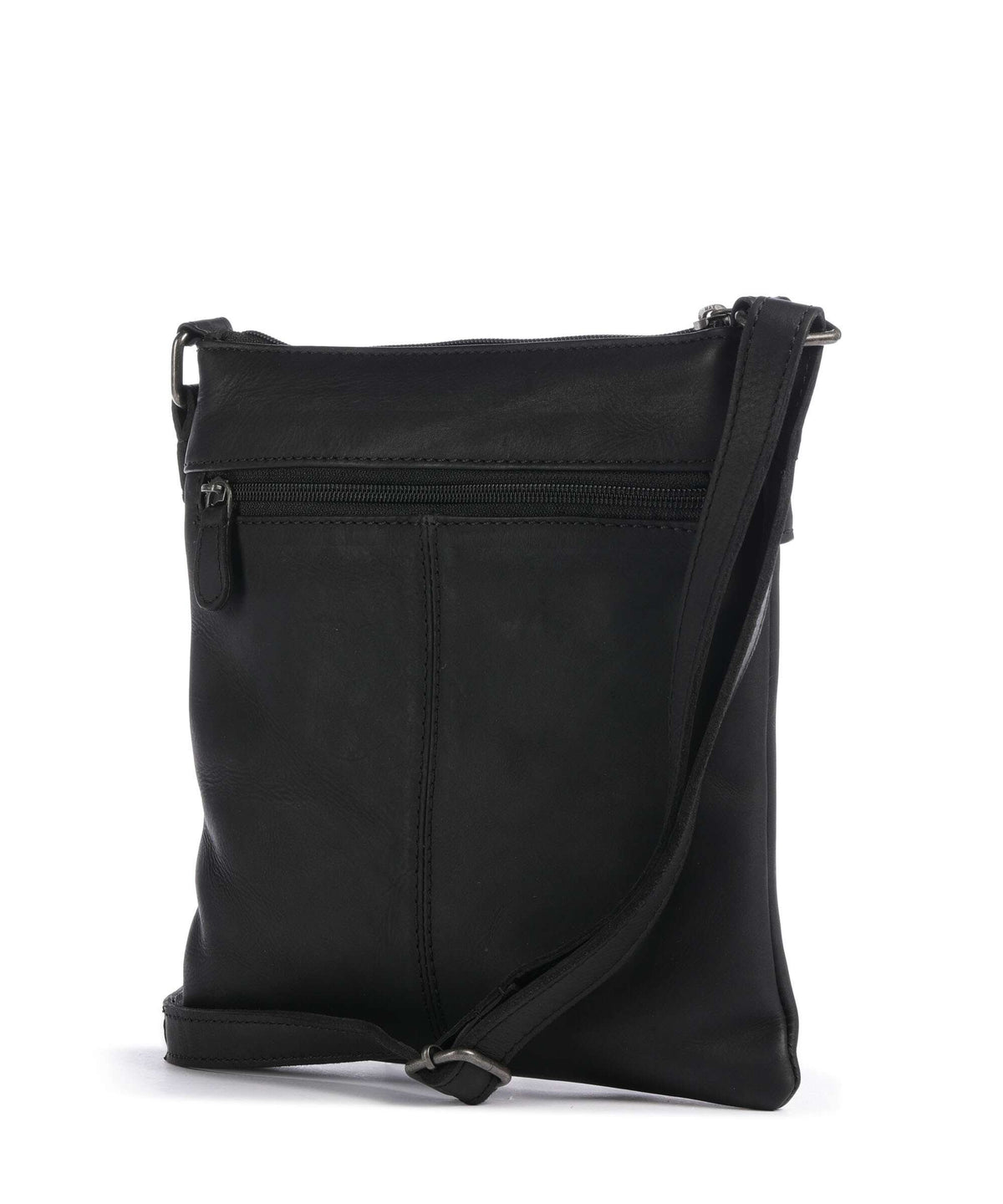 The Chesterfield Brand Wax Pull Up Cow Trenton Crossbody bag black