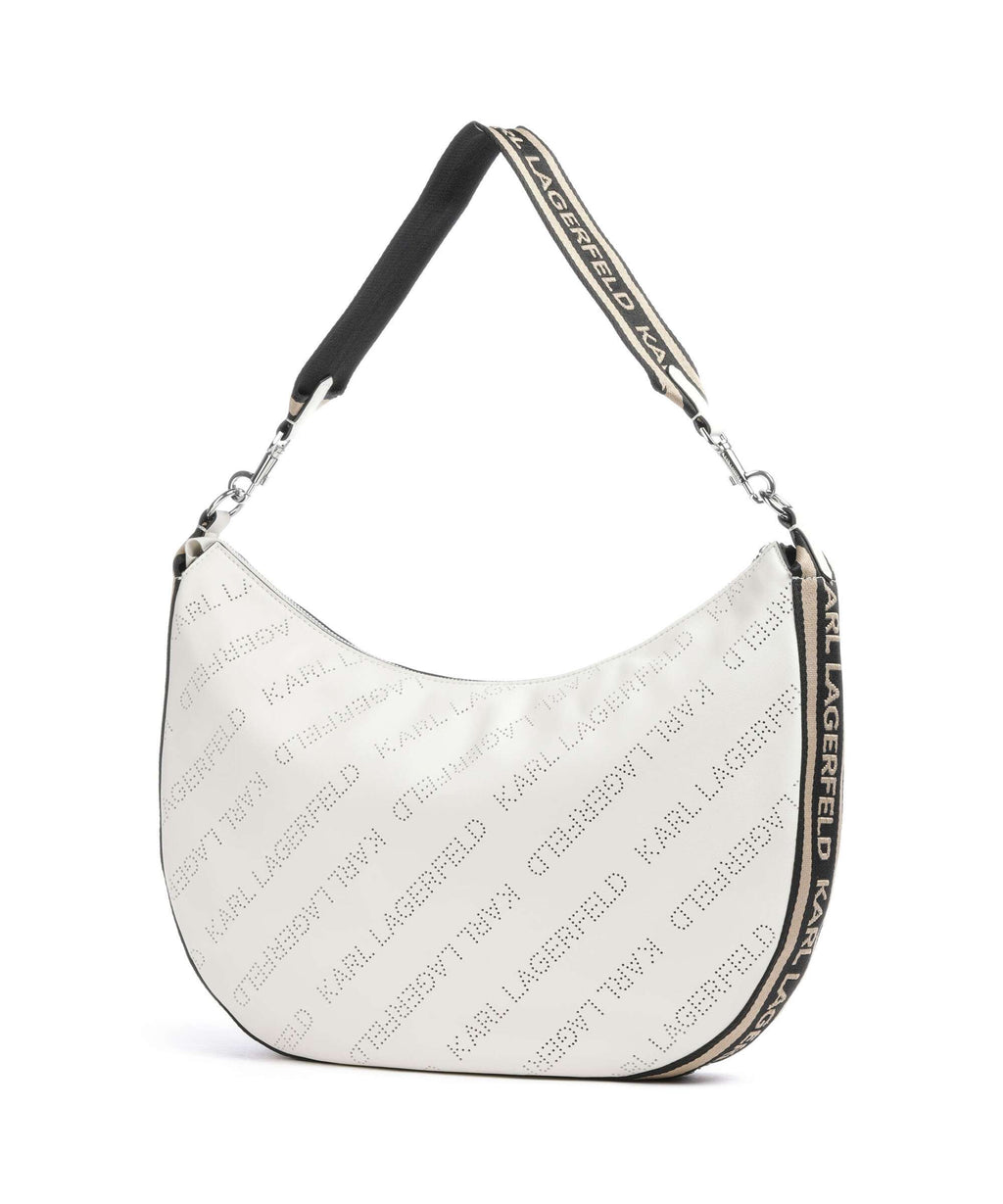 Karl Lagerfeld K/Moon Medium Hobo bag offwhite