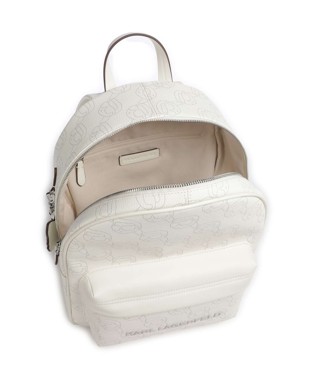 Karl Lagerfeld Ikon Mono Backpack offwhite
