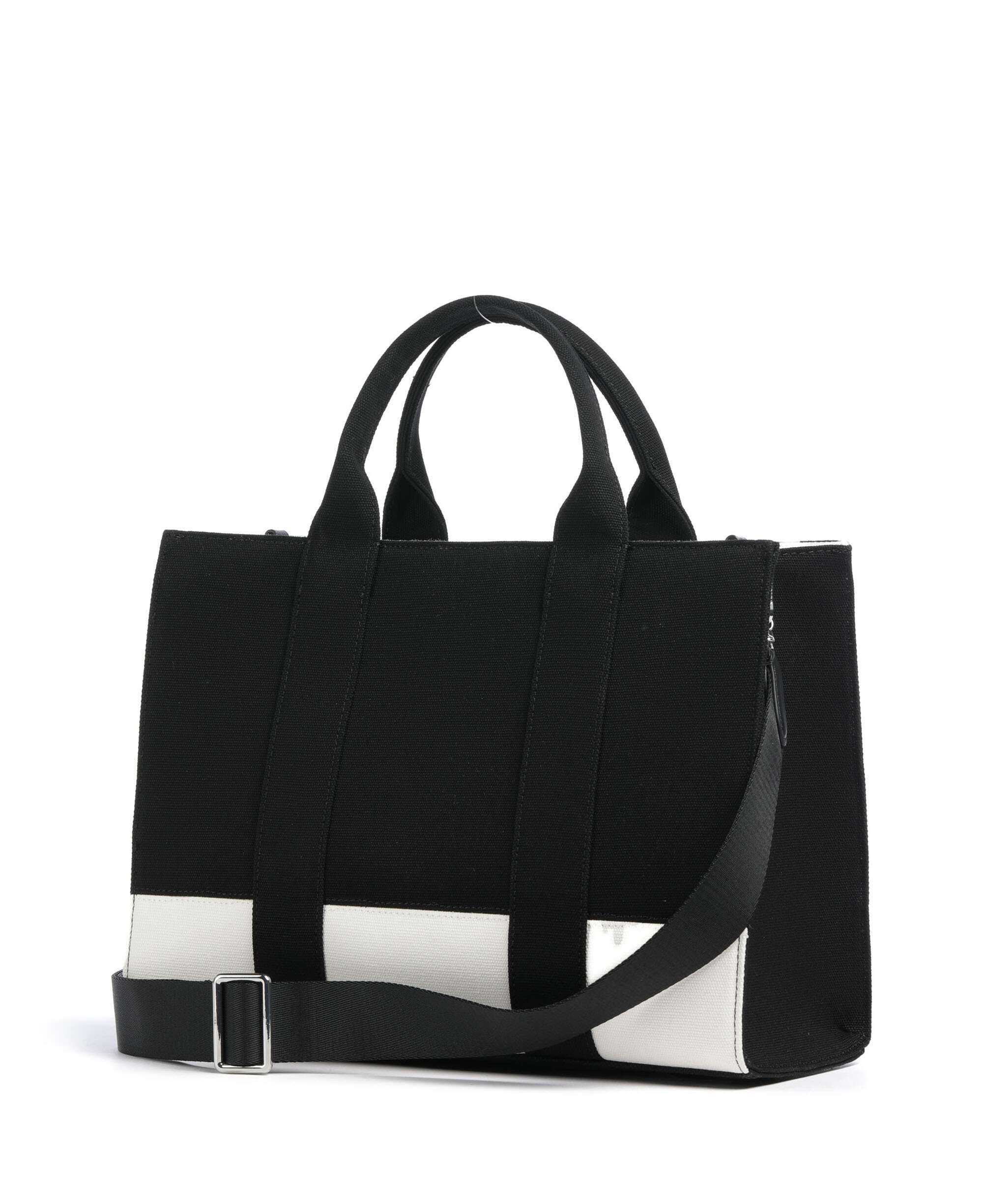 Karl Lagerfeld K/Rue St Guillaume Medium Handbag cannoli cream/black