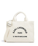 Karl Lagerfeld K/Rue St Guillaume Medium Borsa a mano off white