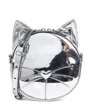 Karl Lagerfeld Ikon Chat Umhängetasche silver
