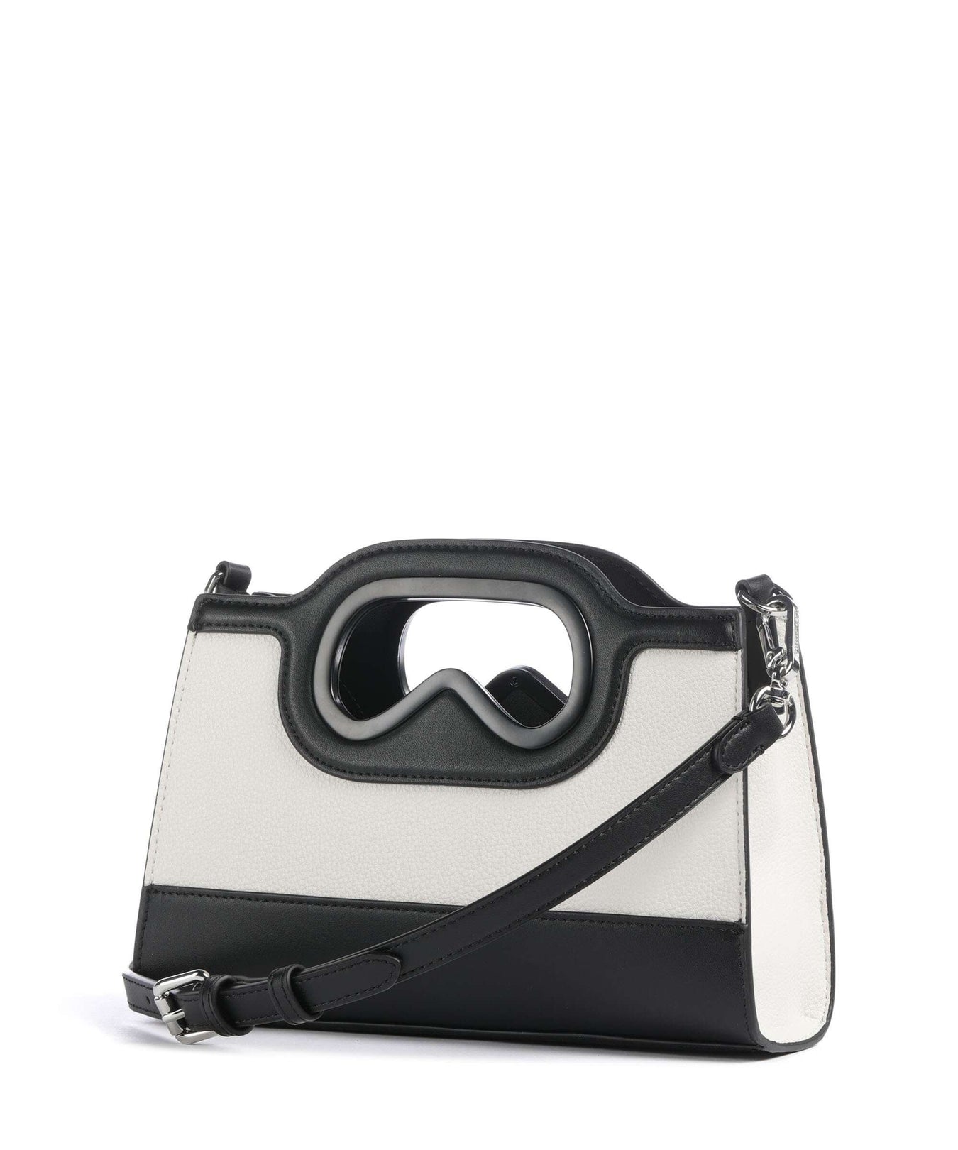 Karl Lagerfeld K/Aviator Mini Handbag white/black