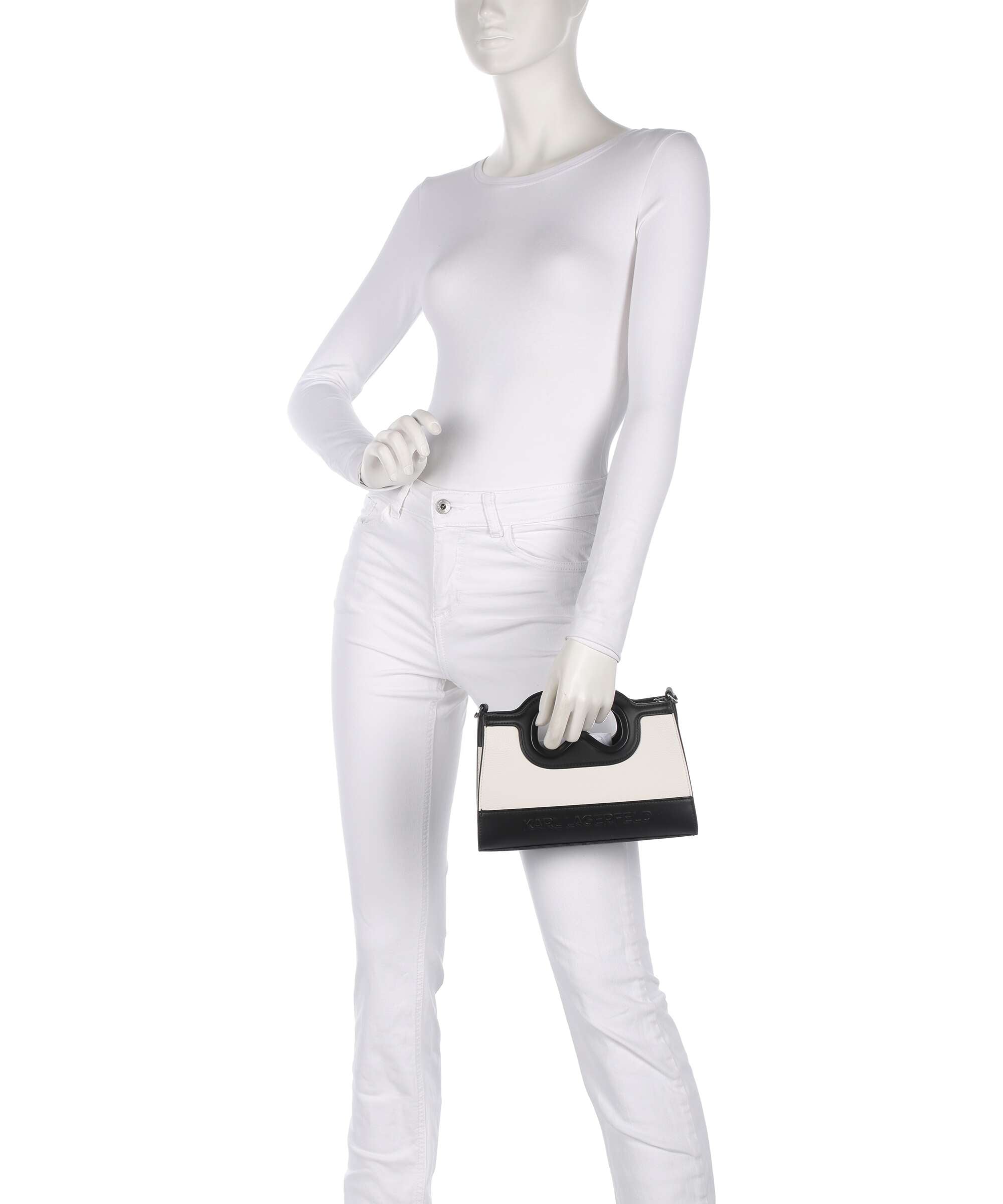 Karl Lagerfeld K/Aviator Mini Crossbody bag white/black