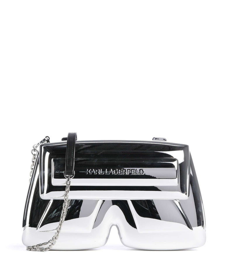Karl Lagerfeld Ikon K Crossbody bag silver metal