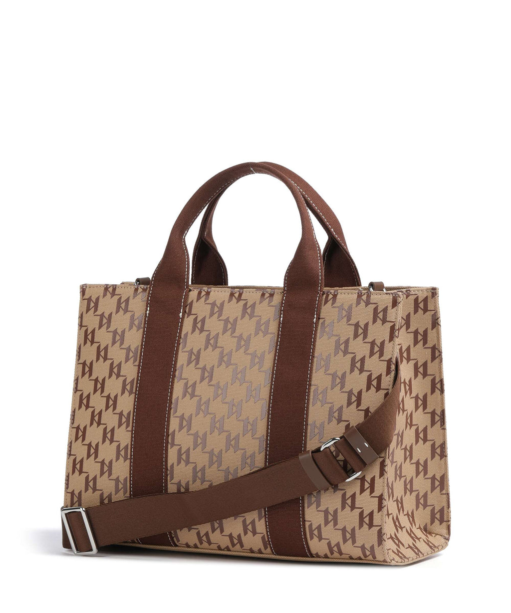 Karl Lagerfeld K/Rue St Guillaume Monogram Medium Handbag monogram nougat brown