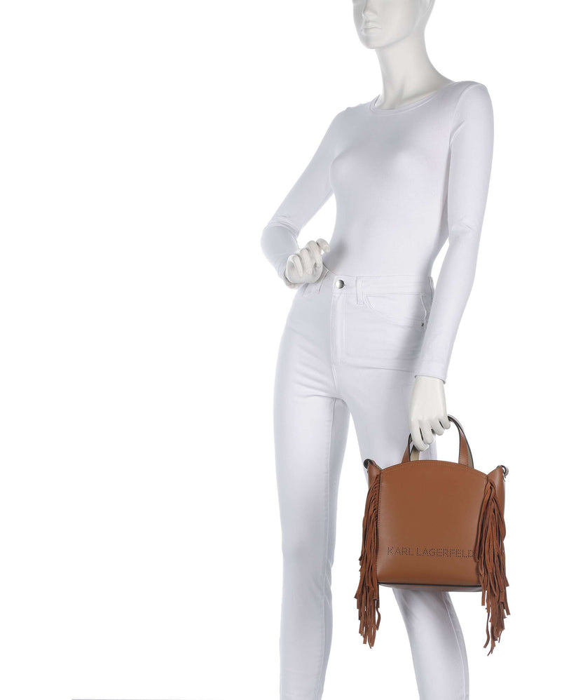 Karl Lagerfeld K/Circle Small Handbag dark tan