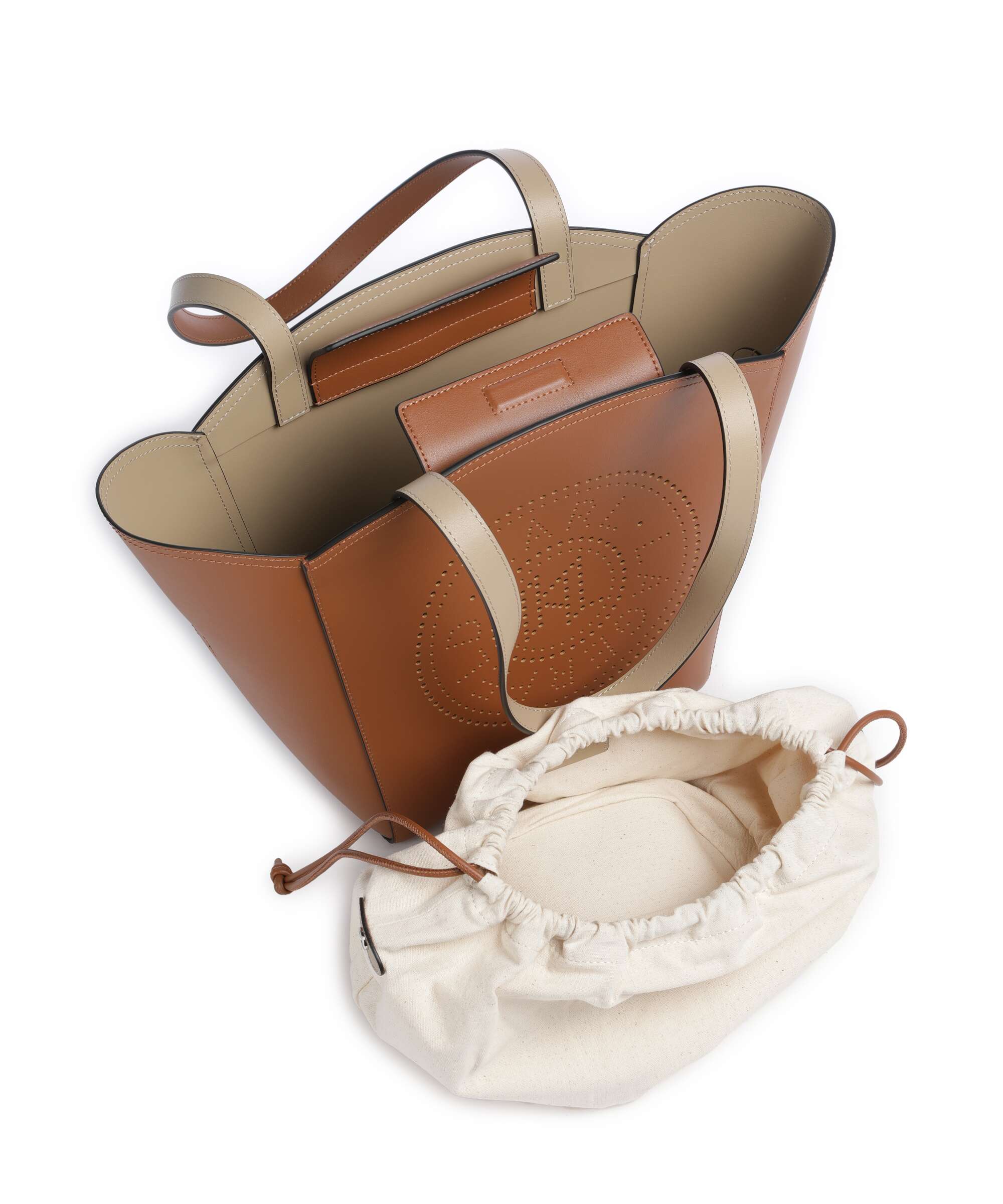 Karl Lagerfeld K/Circle Medium Tote bag dark tan