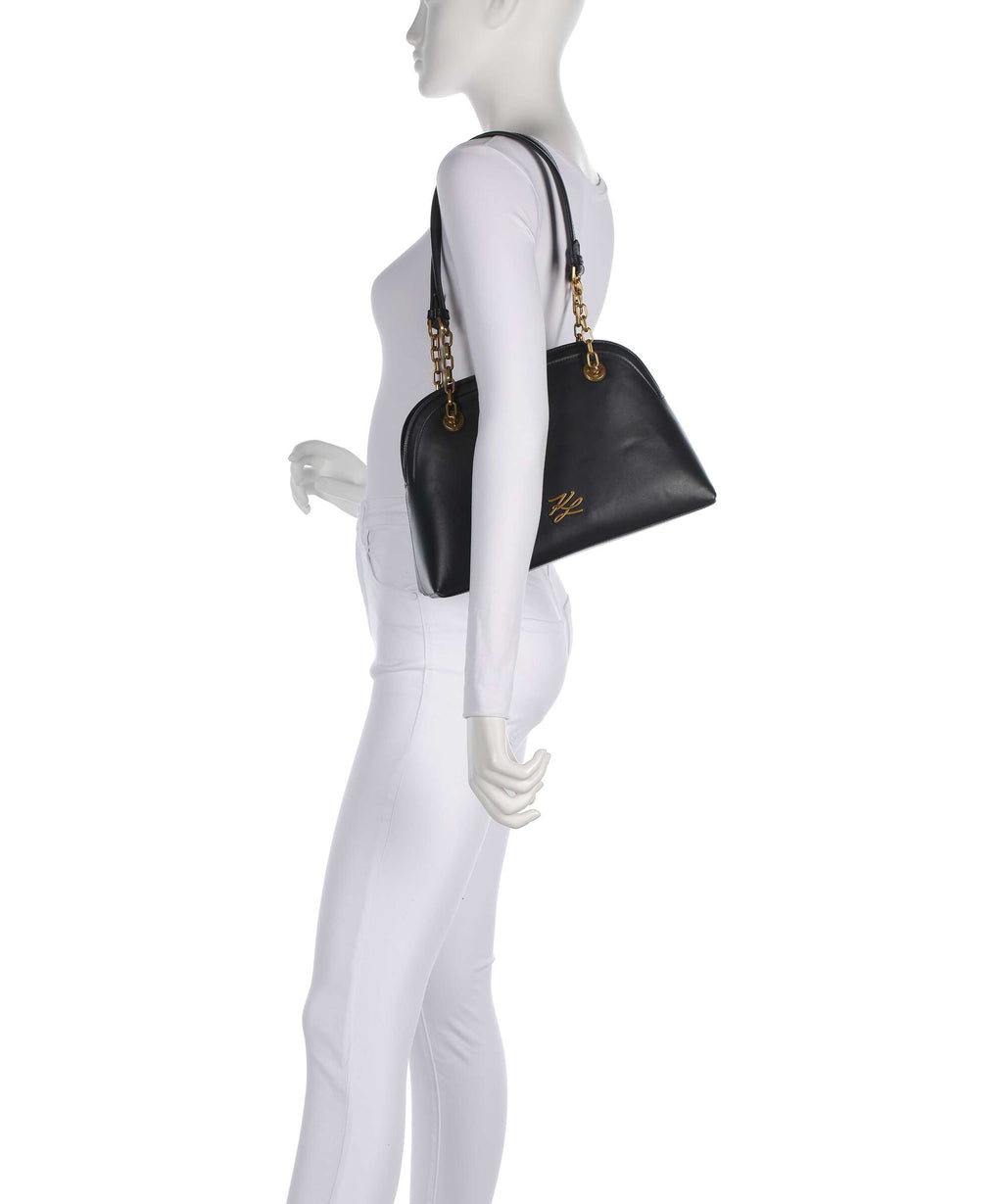 Karl Lagerfeld K/Autograph Bowling Medium Shoulder bag black/gold