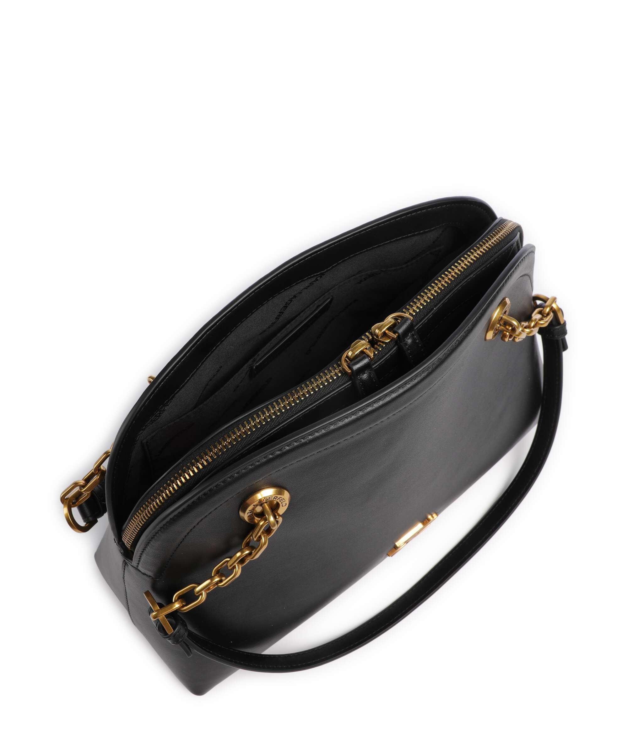 Karl Lagerfeld K/Autograph Bowling Medium Shoulder bag black/gold
