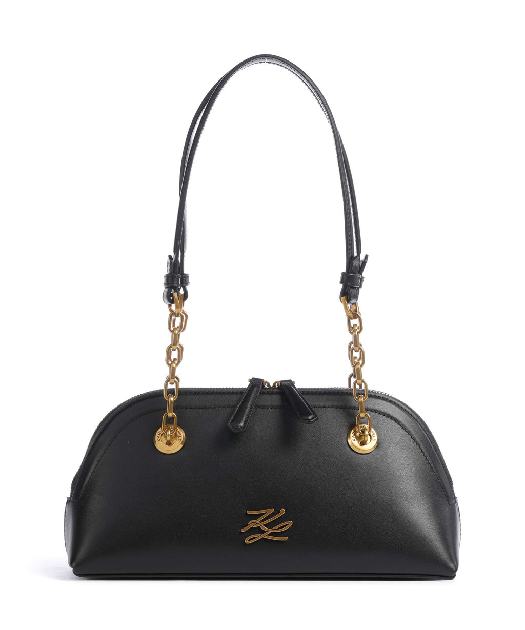 Karl Lagerfeld K/Autograph Bowling Small Shoulder bag black/gold
