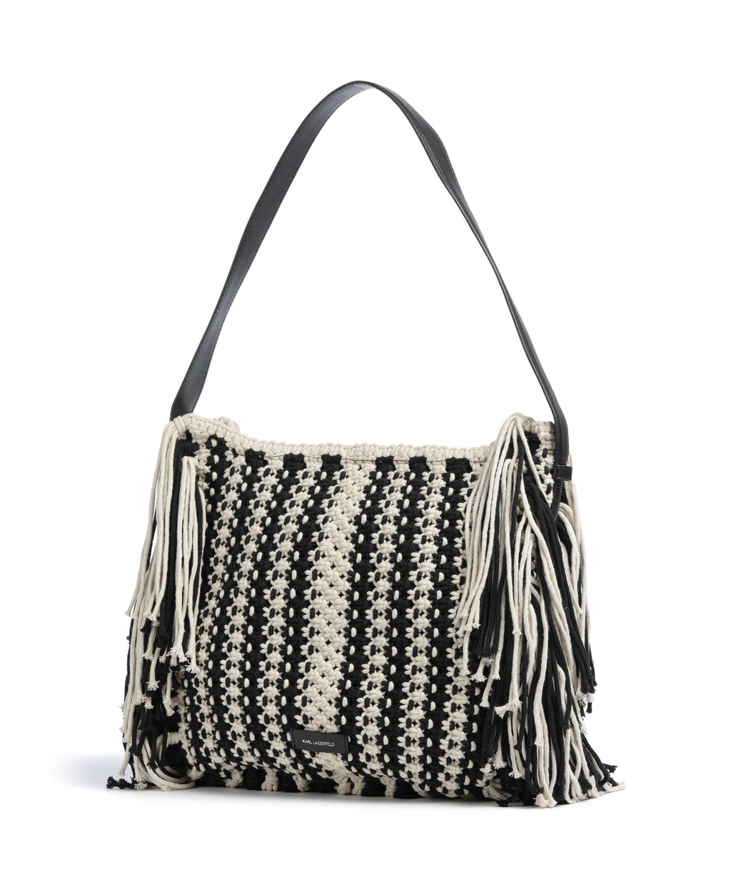 Karl Lagerfeld K/Autograph Hobo bag black/white