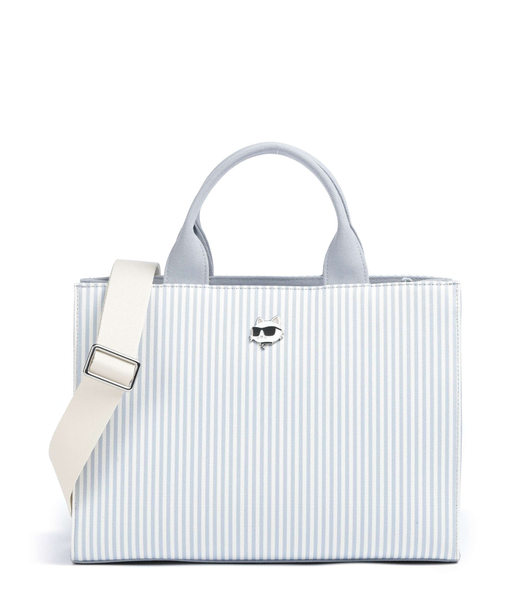 Karl Lagerfeld Ikon Medium Handbag kentucky blue stripe