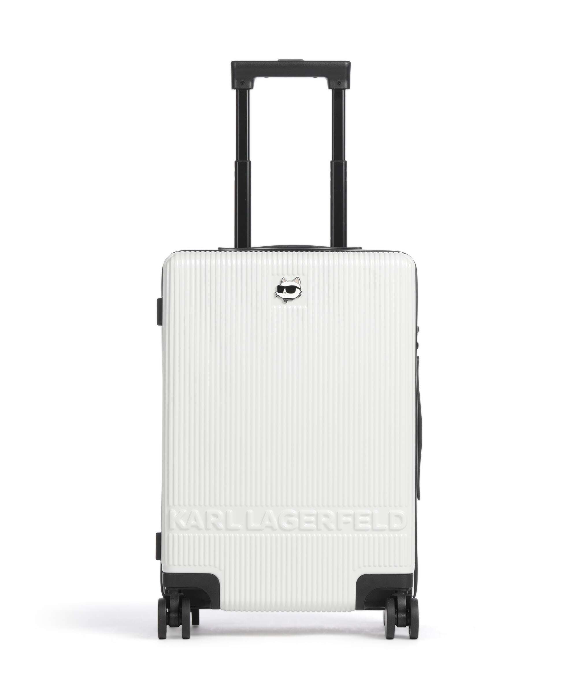Karl Lagerfeld Ikon Choupette Spinner (4 wheels) off white
