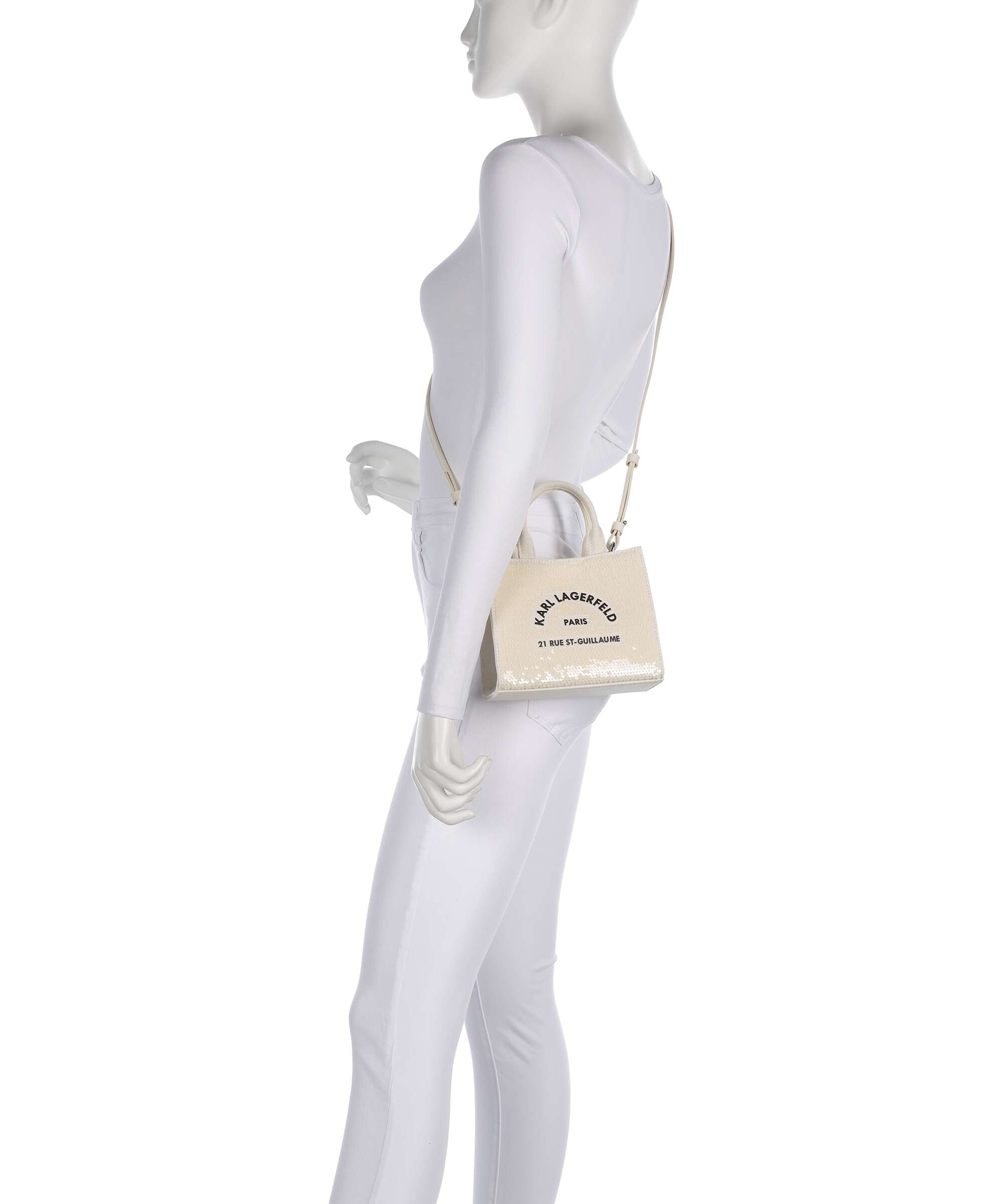 Karl Lagerfeld K/Rue St Guillaume Mini Crossbody bag natural