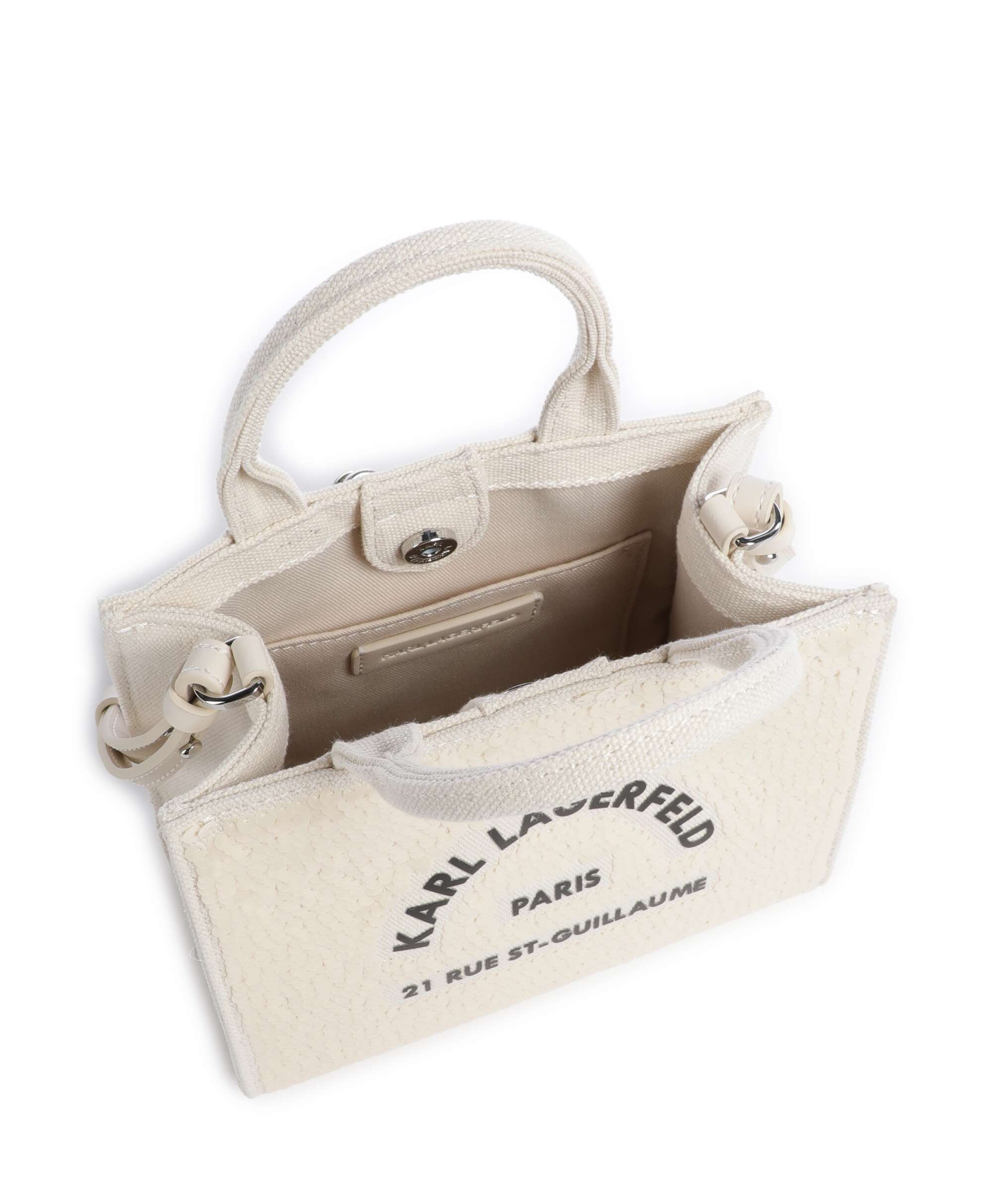 Karl Lagerfeld K/Rue St Guillaume Mini Crossbody bag natural