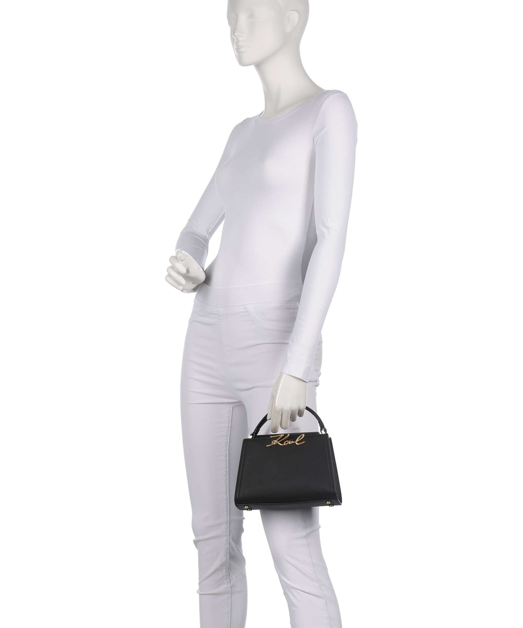 Karl Lagerfeld K/Signature Mini Handbag black/gold