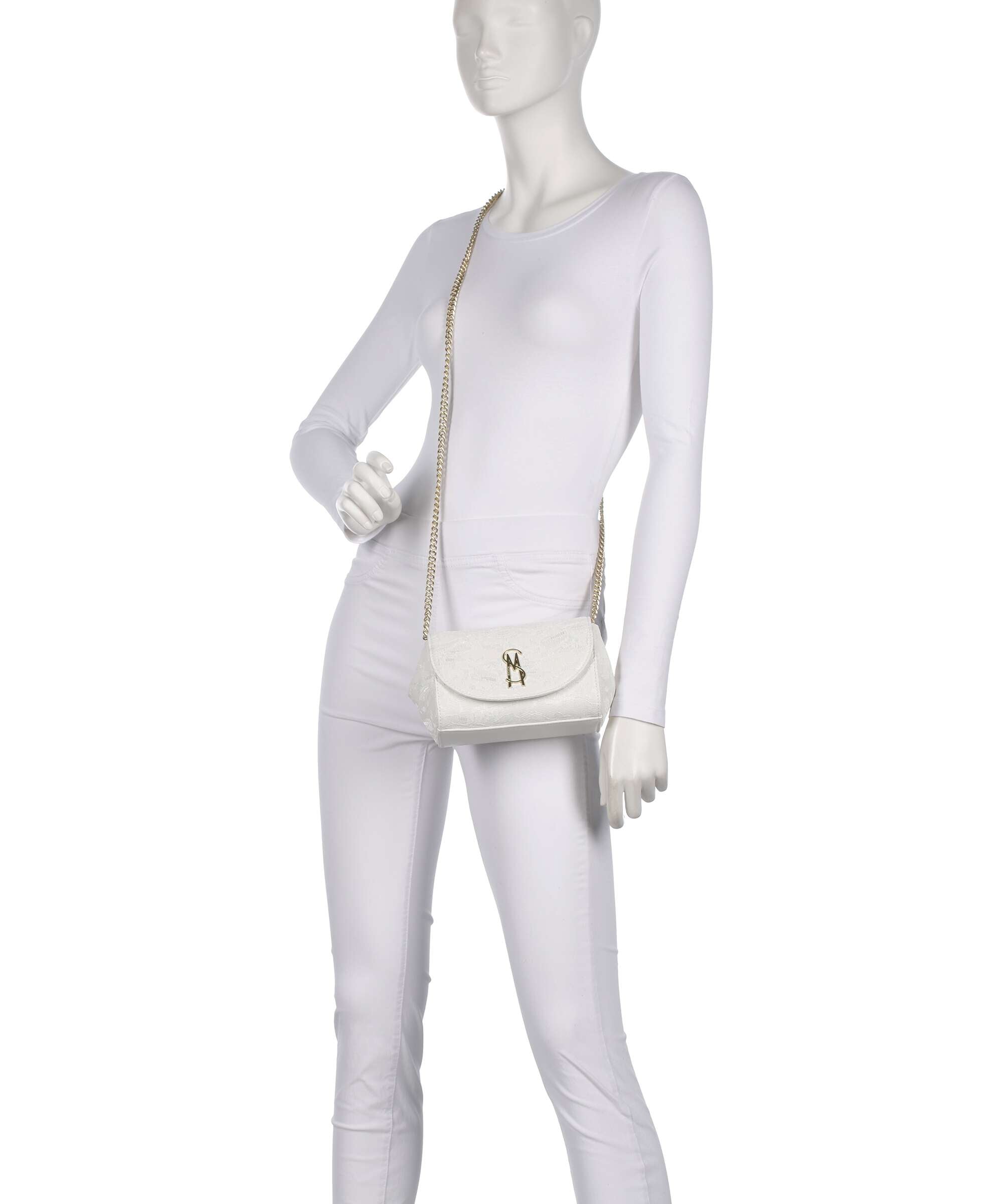 Steve Madden BNYLAH Crossbody bag white/gold